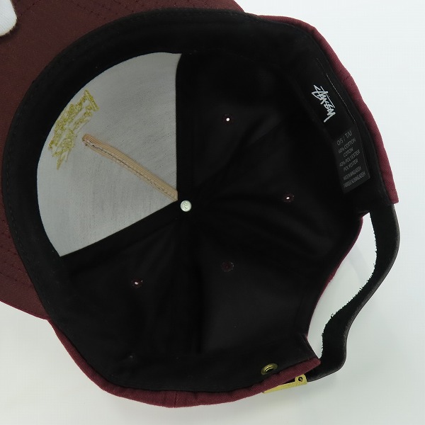 実際に弊社で買取させて頂いたSTUSSY/ステューシー ロゴ刺繍 キャップ/帽子 O/Sの画像 4枚目