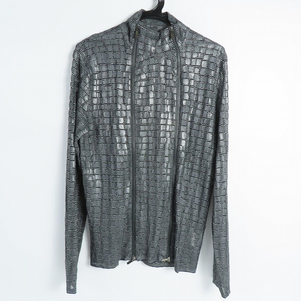 実際に弊社で買取させて頂いた【JPタグ】EMPORIO ARMANI/エンポリオアルマーニ メッシュ ジップアップ 長袖カットソー/48