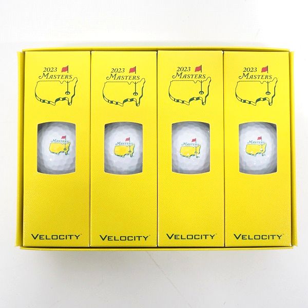 実際に弊社で買取させて頂いた【未使用/オウンネーム】Titleist/タイトリスト VELOCITY/ベロシティ 2023 MASTERS ゴルフボール ホワイト 1ダース