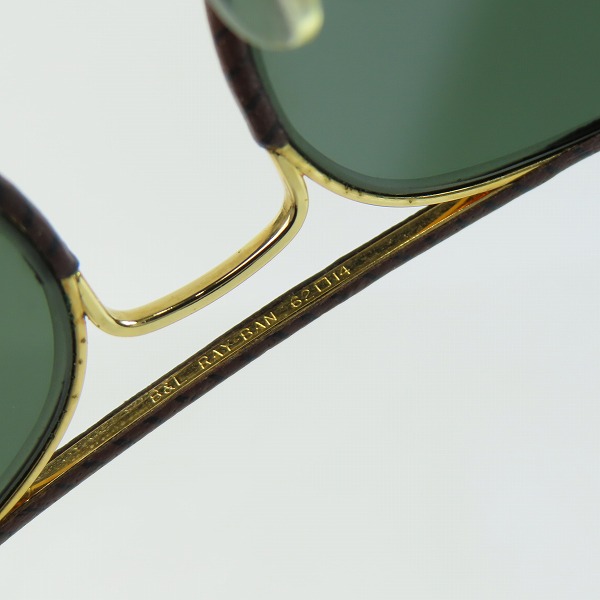 実際に弊社で買取させて頂いたRay-Ban/レイバン B&L/ボシュロム製 レザー巻き サングラス アイウェアの画像 6枚目
