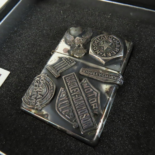 実際に弊社で買取させて頂いたZIPPO/ジッポー HARLEY-DAVIDSON/ハーレーダビッドソン MAKE METAL メイクメタル メタル貼り PHD-US 1996年製