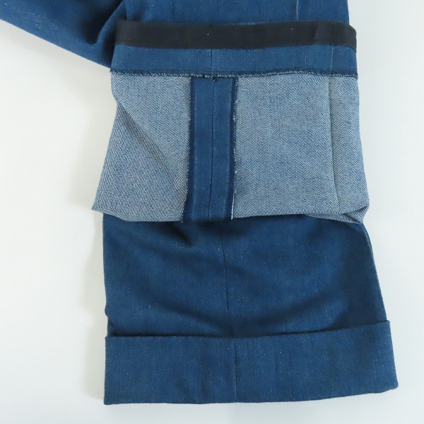 実際に弊社で買取させて頂いたTOM FORD/トムフォード 20-21AW DENIM ATTICUS JACKET ウォッシュ加工 デニム スーツ/セットアップ 874R11/6-50C/7-46Rの画像 6枚目