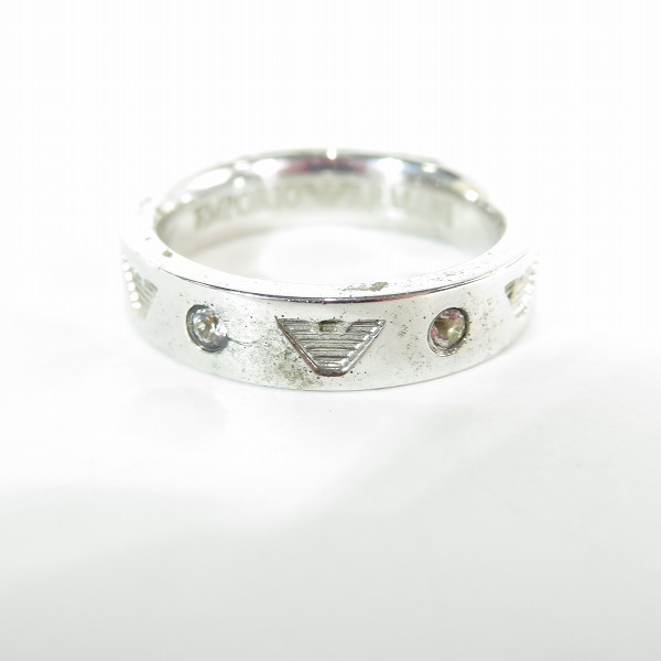 実際に弊社で買取させて頂いたEMPORIO ARMANI/エンポリオアルマーニ ロゴ リング 16号の画像 3枚目