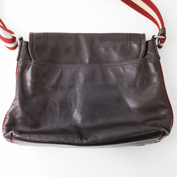 実際に弊社で買取させて頂いたBALLY/バリー ストライプ レザー ショルダー バッグの画像 1枚目