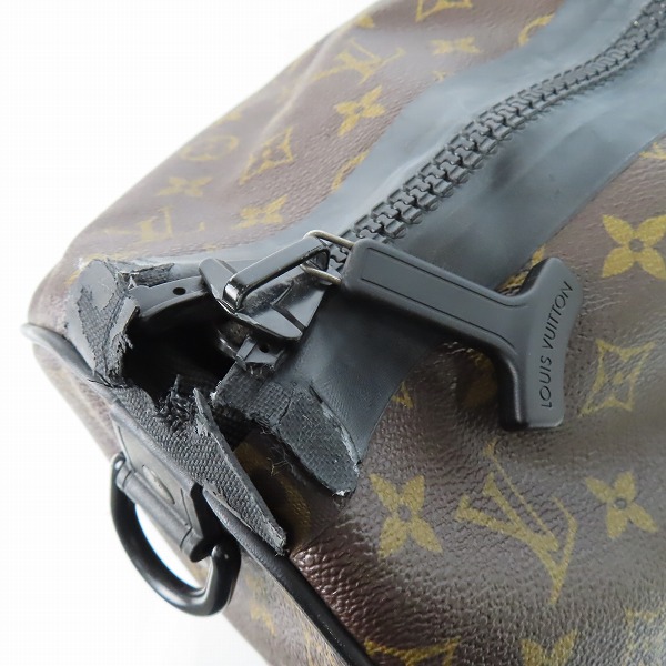 実際に弊社で買取させて頂いた【難あり】LOUIS VUITTON/ルイヴィトン モノグラム ウォータープルーフ キーポル･バンドリエール55 ボストンバッグ M41411の画像 7枚目