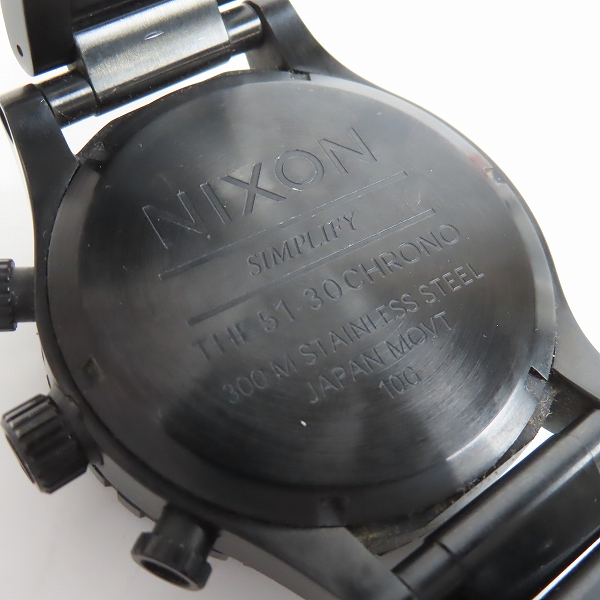 実際に弊社で買取させて頂いたNIXON/ニクソン クォーツ腕時計 THE51-30 CHRONO/A083-001【動作未確認】の画像 4枚目