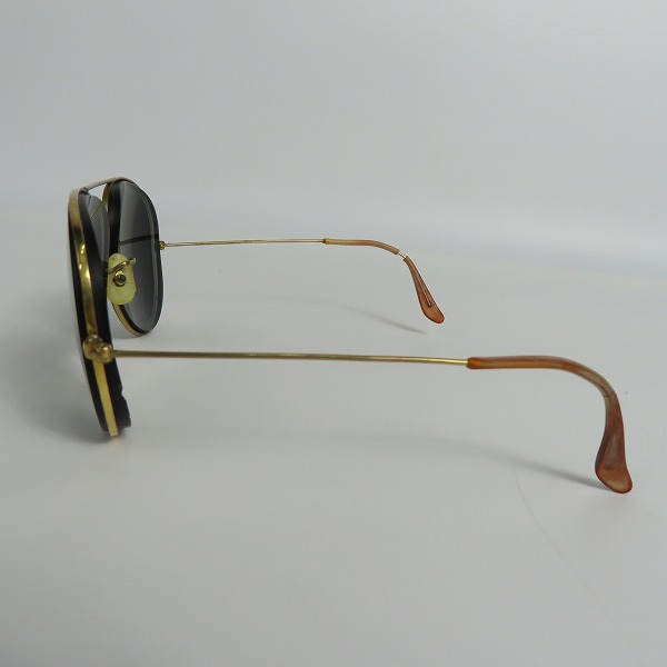 実際に弊社で買取させて頂いたRay-Ban/レイバン B&L/ボシュロム社製 ティアドロップ型 アイウェア/サングラス 度入り ゴールドの画像 2枚目