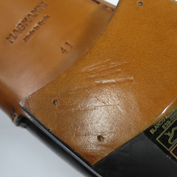 実際に弊社で買取させて頂いたMAGNANNI/マグナーニ  型押し レザーシューズ 17254/41の画像 8枚目