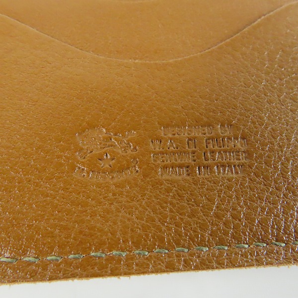 実際に弊社で買取させて頂いたIL BISONTE/イルビゾンテ ベージュ 二つ折り財布/ウォレットの画像 4枚目