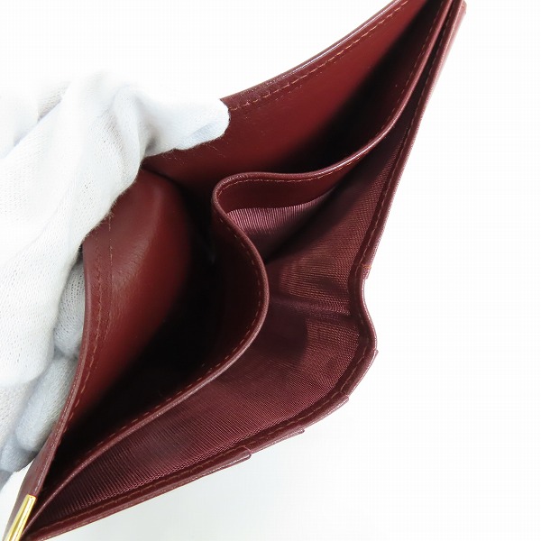 実際に弊社で買取させて頂いたCartier/カルティエ マストライン レザー 二つ折り 財布/ウォレットの画像 4枚目