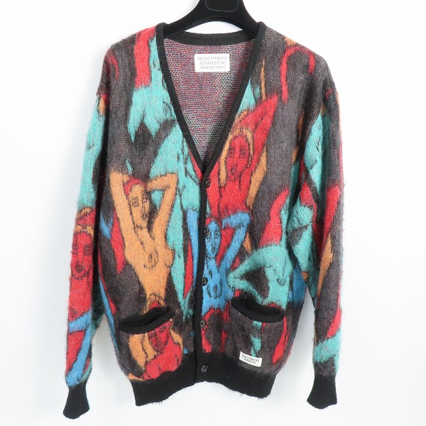 実際に弊社で買取させて頂いたWACKO MARIA/ワコマリア KNIT JAQUARD CARDIGAN モヘア ニットジャガードカーディガン L