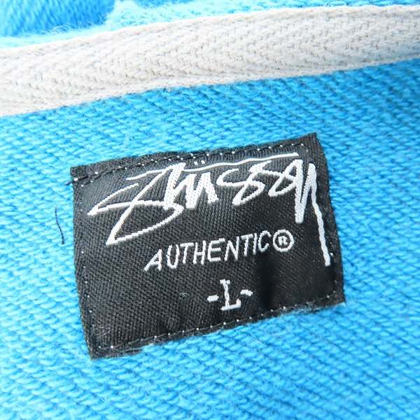 実際に弊社で買取させて頂いたSTUSSY/ステューシー ジップアップ ノースリーブ パーカー /Lの画像 2枚目