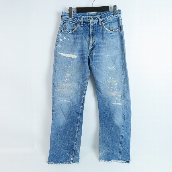 実際に弊社で買取させて頂いたLevi’s/リーバイス 刻印無/TALONジップ/赤耳/隠しリベット/Vステッチ/リペア ヴィンテージ/ビンテージ デニムパンツ