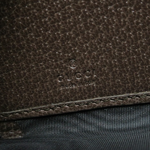 実際に弊社で買取させて頂いたGUCCI/グッチ GGスプリーム クーリエ UFO 虎 ラウンド ジップ ウォレット/財布の画像 4枚目