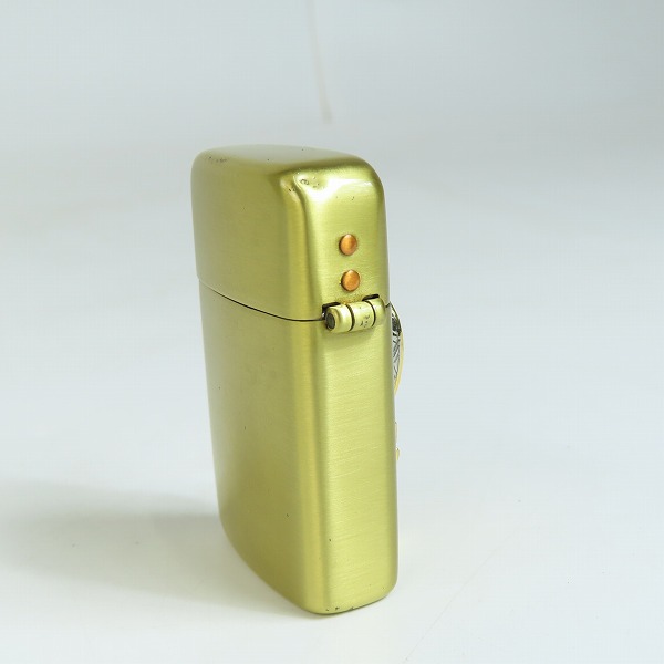 実際に弊社で買取させて頂いたRONSON/ロンソン 牙狼/ガロ フェイス オイルライター ゴールドの画像 3枚目