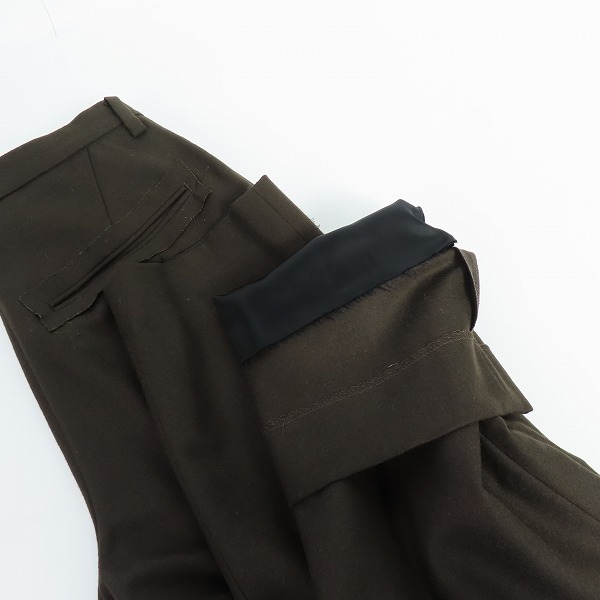 実際に弊社で買取させて頂いたBED JW FORD/ベッドフォード 17AW ウールスラックスパンツ 0の画像 9枚目