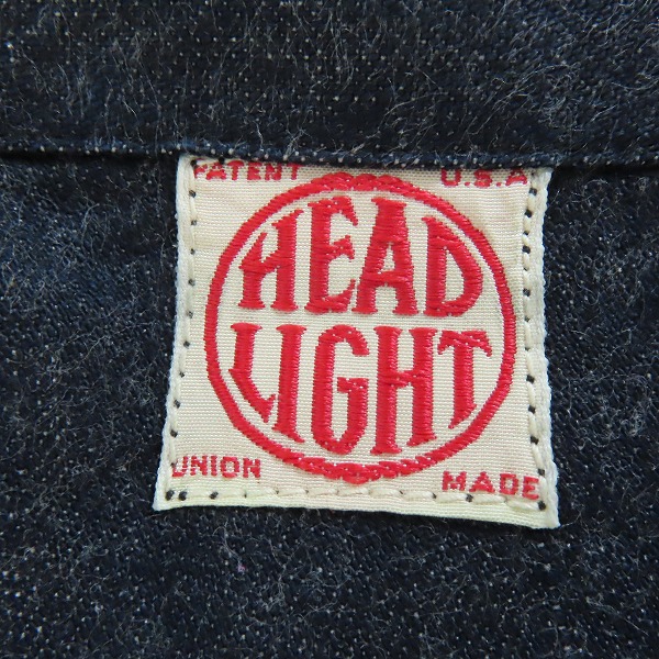 実際に弊社で買取させて頂いたSUGAR CANE/シュガーケーン HEAD LIGHT/ヘッドライト ブルーデニム ダンガリー 11oz. BLUE DENIM DUNGAREES HD41788 38の画像 2枚目