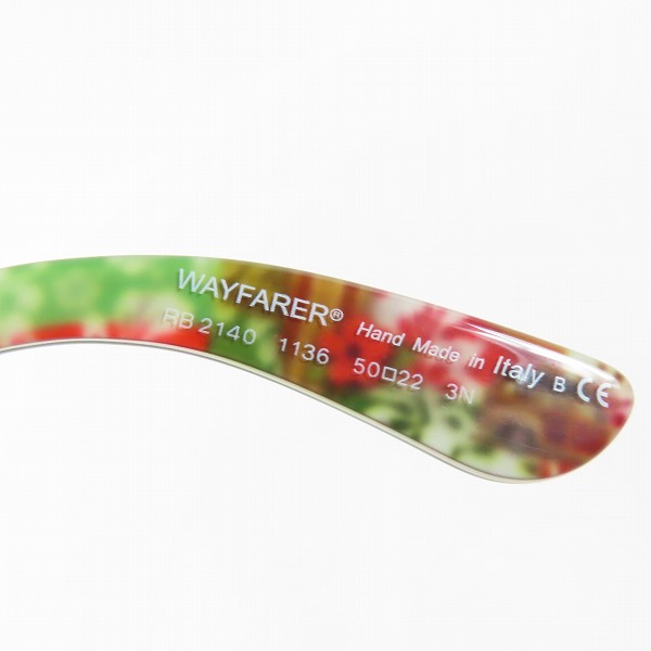 実際に弊社で買取させて頂いたRay-Ban/レイバン WAYFARER/ウェイファーラー サングラス SPECIAL SERIES #11/RB2140 1136の画像 7枚目