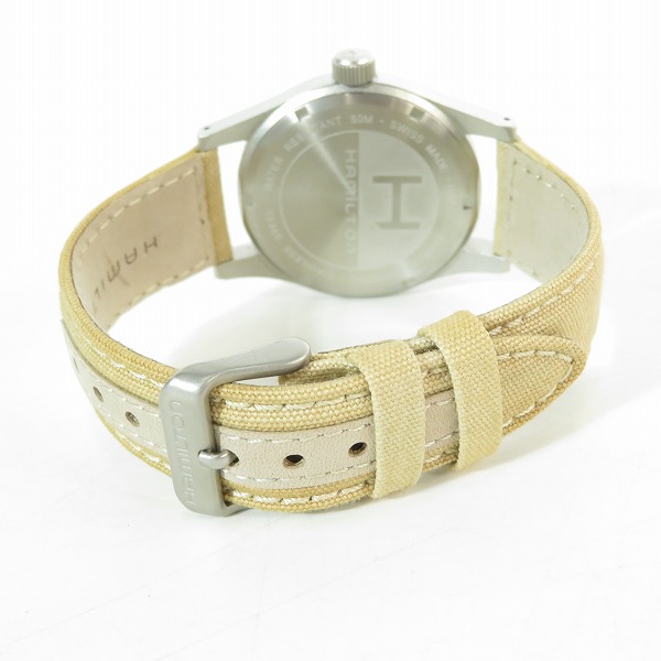 実際に弊社で買取させて頂いたHAMILTON/ハミルトン カーキ フィールド 手巻き 腕時計/ウォッチ H694190の画像 2枚目