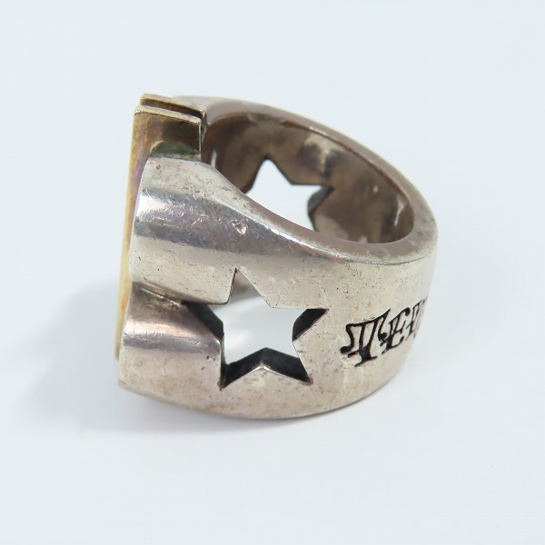 実際に弊社で買取させて頂いたTENDERLOIN/テンダーロイン 8K×シルバー ダラーリング 17-18.5号の画像 2枚目