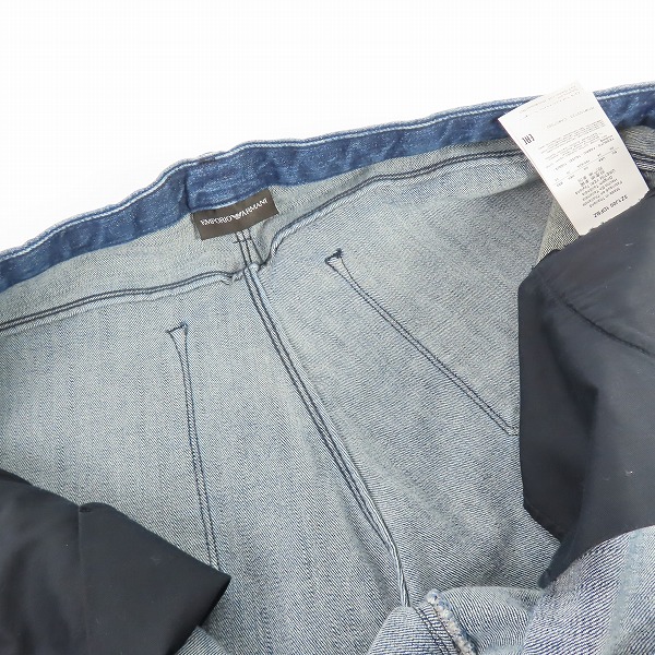 実際に弊社で買取させて頂いたEMPORIO ARMANI/エンポリオアルマーニ ウォッシュ加工 デニムパンツ 3Z1J00 1DFBZ/36の画像 6枚目