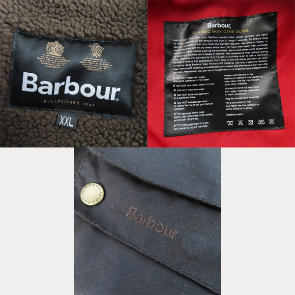 実際に弊社で買取させて頂いたBarbour/バブアー GAME PARKA/ゲームパーカー MWX0698OL71/XXLの画像 3枚目