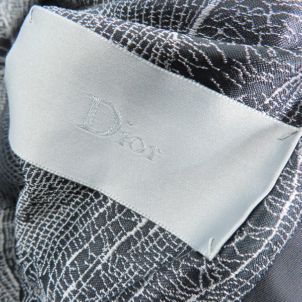 実際に弊社で買取させて頂いた【JPタグ】DIOR/ディオール 17SS hand stitched bomber jacke/ステッチリブナイロンボンバージャケット 763C453W4677/44の画像 2枚目