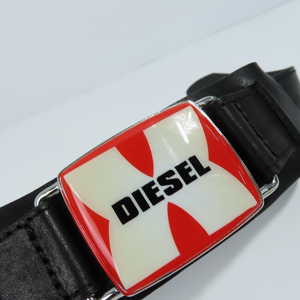 実際に弊社で買取させて頂いたDIESEL/ディーゼル ロゴプレート レザーブレスレットの画像 7枚目