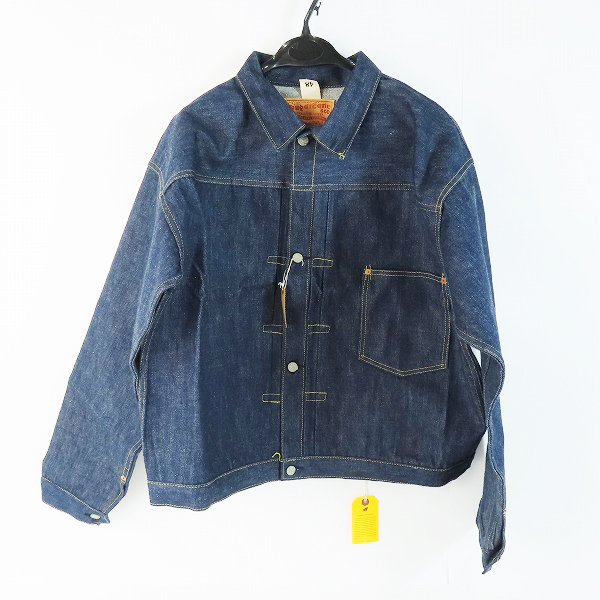 実際に弊社で買取させて頂いた【未使用】Sugar Cane/シュガーケーン BLUE DENIM BLOUSE“1946” MODEL 大戦モデル デニムジャケット SC19007T/48