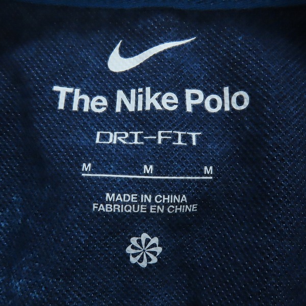実際に弊社で買取させて頂いたNIKE GOLF/ナイキ ゴルフ DRIFITドライフィット ポロシャツ ブルー DH0967-407 Mの画像 2枚目
