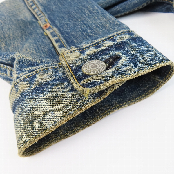 実際に弊社で買取させて頂いたLEVI'S/リーバイス 507 刻印J02 日本製 96年 復刻 2ndモデル デニムジャケット/40の画像 6枚目