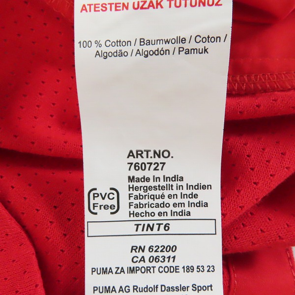 実際に弊社で買取させて頂いた【未使用】puma/プーマ SUPER FORMULA SFチーム 半袖シャツ/Lの画像 4枚目