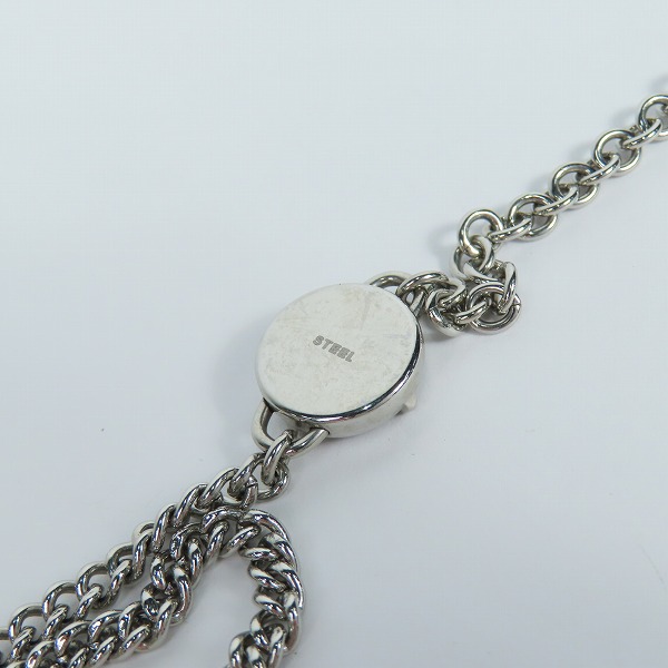 実際に弊社で買取させて頂いたDIESEL/ディーゼル ロゴプレート ドッグタグ シルバーカラー ペンダント/ネックレスの画像 6枚目