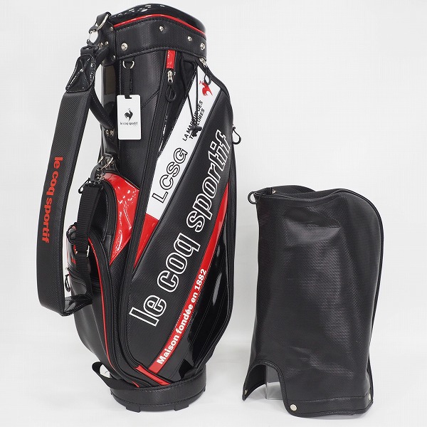 実際に弊社で買取させて頂いたle coq sportif/ルコックスポルティフ ゴルフ QQBTJJ08 9型 6分割キャディバッグ ブラック