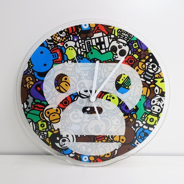 実際に弊社で買取させて頂いたA BATHING APE/アベイシングエイプ BE@RBRICK BABY MILO STORE 掛け時計の画像 1枚目