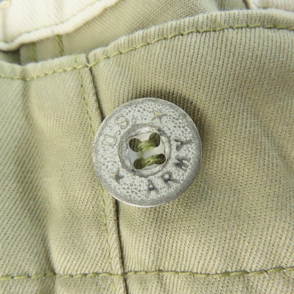 実際に弊社で買取させて頂いたINSCRIRE×BUZZ RICKSON'S×BEAMS/アンスクリア×バズリクソンズ×ビームス ストレート チノ パンツ 11-23-0283-086/XLの画像 6枚目