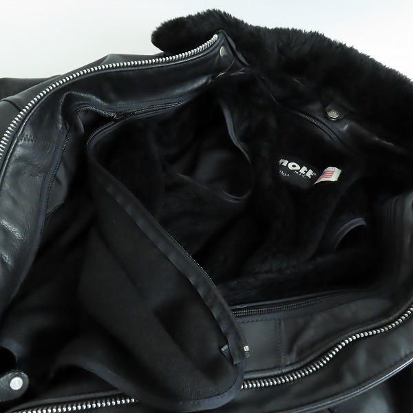 実際に弊社で買取させて頂いたSchott/ショット A-2 レザーボアライナー付きフライトジャケット/184SM/38の画像 3枚目