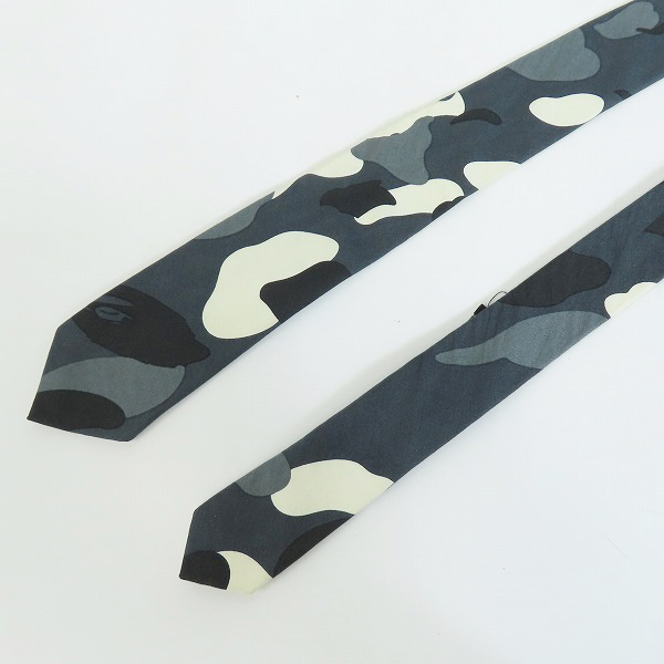 実際に弊社で買取させて頂いたA BATHING APE/アベイシングエイプ カモフラ柄ネクタイ 007GDD301004X /Fの画像 1枚目