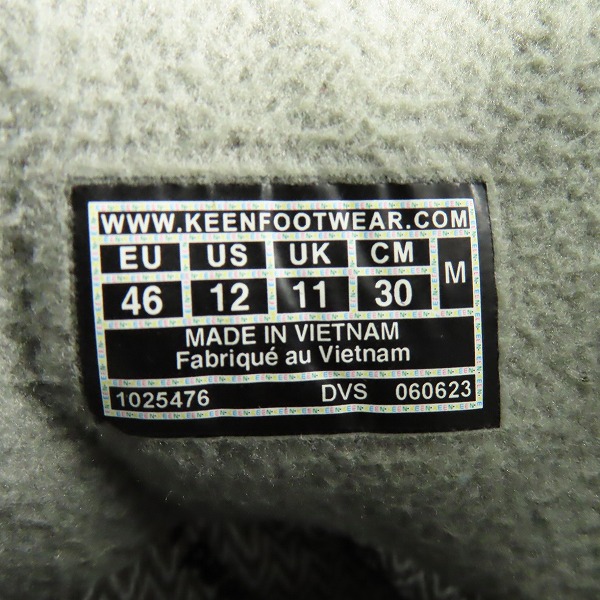実際に弊社で買取させて頂いたKEEN/キーン  ウィンターブーツ ウォータープルーフタイプ 1025476 /30の画像 6枚目