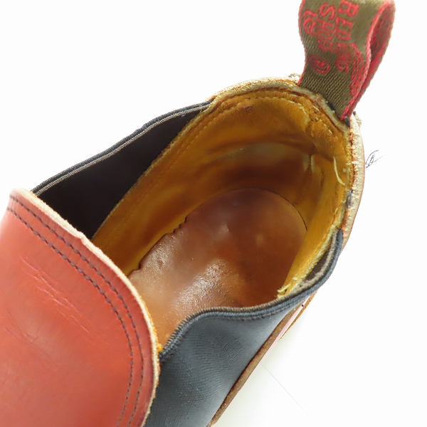 実際に弊社で買取させて頂いたREDWING/レッドウィング ROMEO/ロメオ サイドゴア レザーブーツ 7.5Eの画像 4枚目