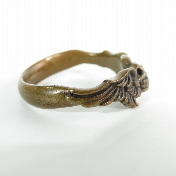 実際に弊社で買取させて頂いた【ギャラ付き】STARLINGEAR/スターリンギア Copper/銅 カッパー コッパー フライングスカルリング 23の画像 4枚目