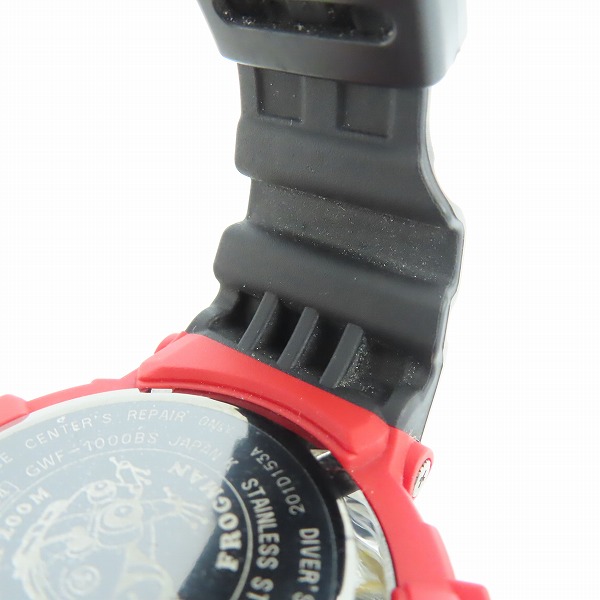 実際に弊社で買取させて頂いたG-SHOCK/Gショック Master of G FROGMAN/フロッグマン ダークレッド GWF-1000BS-1JFの画像 6枚目