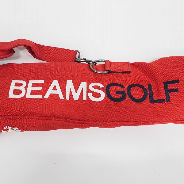 実際に弊社で買取させて頂いたBEAMS GOLF/ビームスゴルフ クラブケース ショルダー付き レッドの画像 5枚目