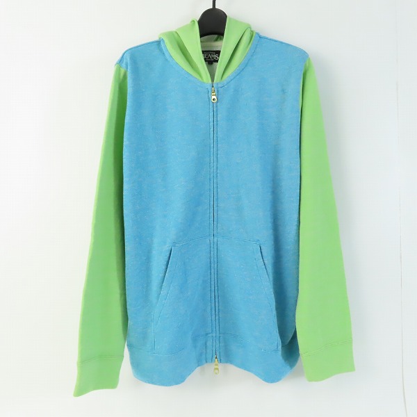 実際に弊社で買取させて頂いた【未使用】BEAMS/ビームス ジップアップパーカー/L