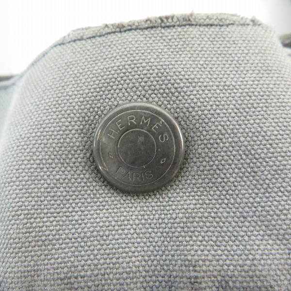 実際に弊社で買取させて頂いたHERMES/エルメス エールライン コットン トートバッグ/ハンドバッグの画像 3枚目