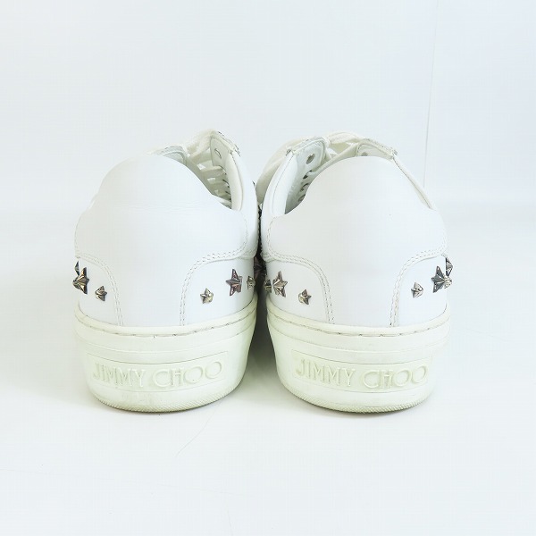 実際に弊社で買取させて頂いたJIMMY CHOO/ジミーチュウ SPORT CALF WITH STARS/スタースタッズ ローカットスニーカー/39の画像 1枚目