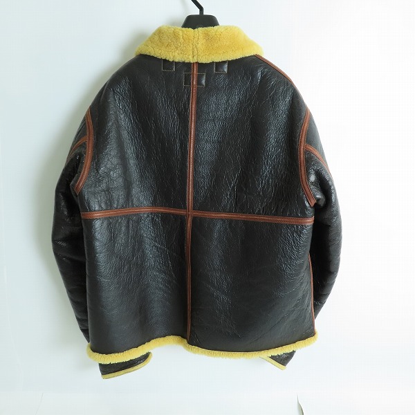 実際に弊社で買取させて頂いたBUZZ RICKSON'S/バズリクソンズ D-1 ムートン フライトジャケット BR80572/Lの画像 1枚目