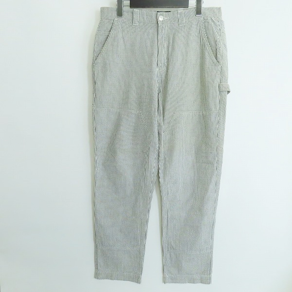実際に弊社で買取させて頂いたSTUSSY/ステューシー/ストライプ ダブルニー ペインターパンツ/W32/ワークパンツの画像 0枚目