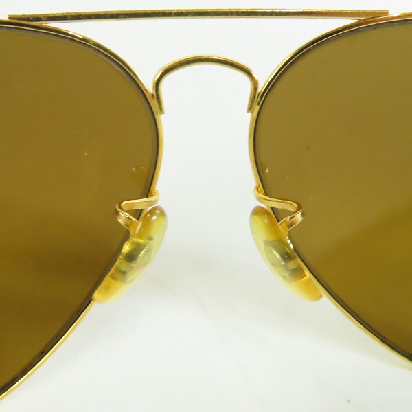 実際に弊社で買取させて頂いたRay-Ban/レイバン B&L/ボシュロム社製 ティアドロップ型 サングラス ゴールドの画像 4枚目