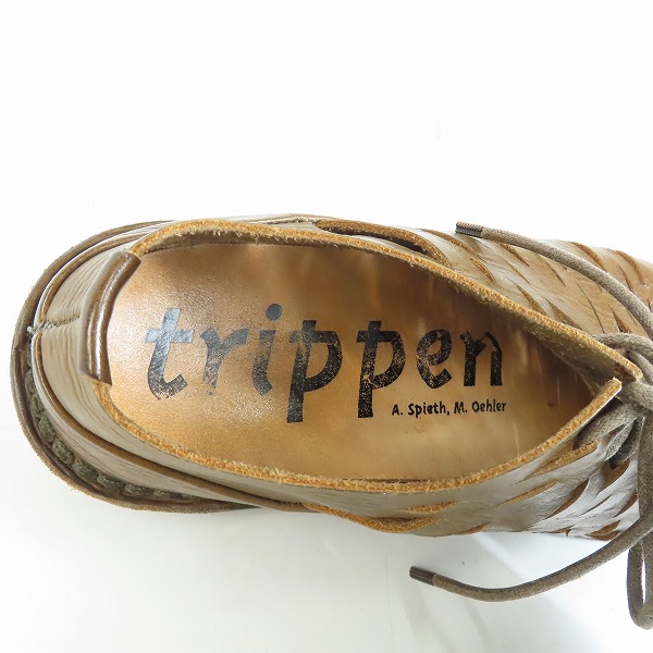 実際に弊社で買取させて頂いたTRIPPEN/トリッペン レザーシューズ/41の画像 4枚目